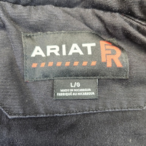 Ariat Work FR Vest Mens Large Quilted Flame Resistant CAT 3 NFPA 2112 Black - Picture 5 of 10